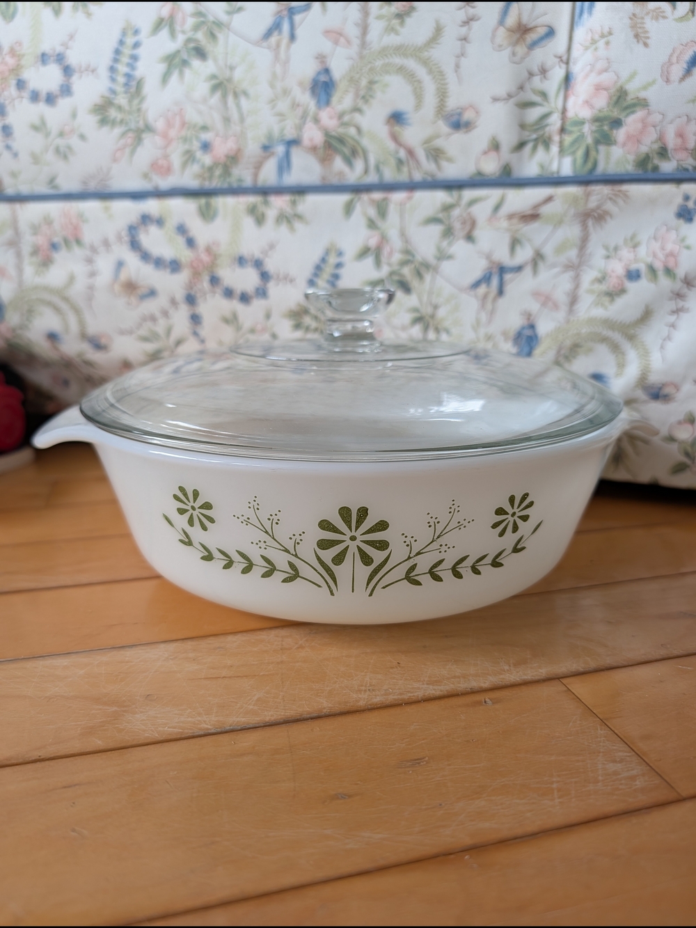 Vtg Glasbake Casserole Dish